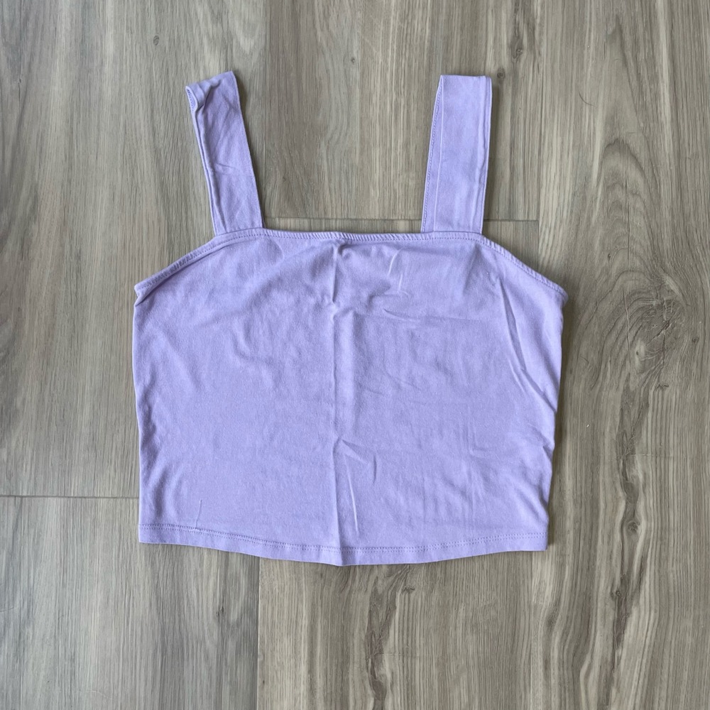 SO Goods For Life Square Neck Cropped Tank Top